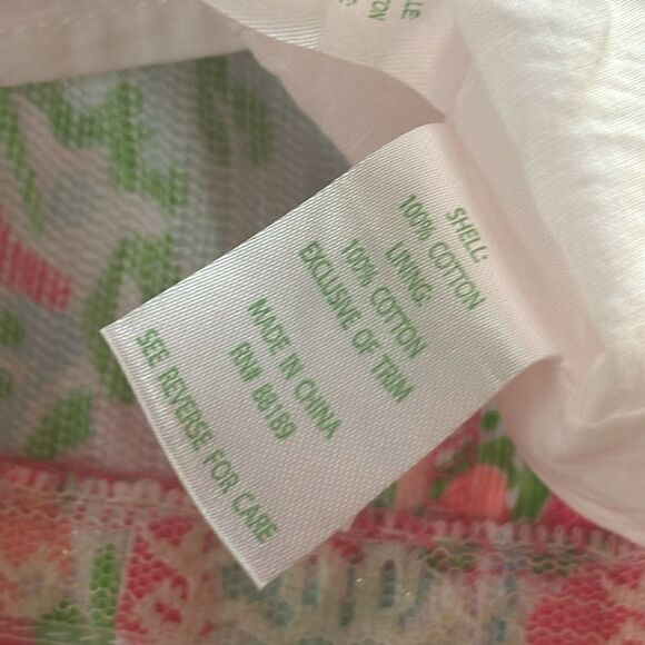 Lilly Pulitzer Cathy Flamingo Pink Southern Charm Lace Front Shift Dress 0 - Picture 5 of 6